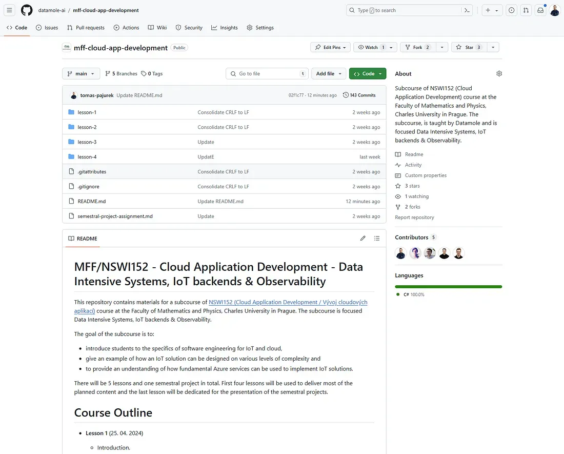 Spotflow subcourse on GitHub